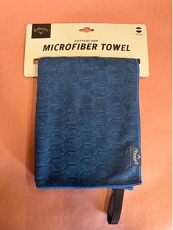 Callaway Outperform Players Microfiber Golf Towel 30” x 20” Navy Blue – New