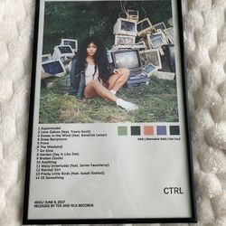 SZA CTRL album cover photo frame