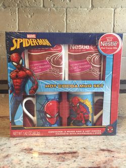 Spider-Man Hot Cocoa Mug Set *brand new