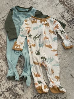 Cloud Island Pajama Onesie 0-3 Months 