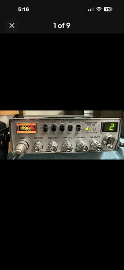 Vintage RadioShack TRC-446 40-Channel CB PA Radio w/ Weather Channel Tested