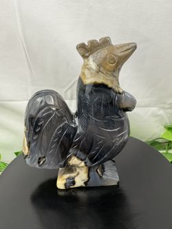 Rare Crystal Volcano Agate Rooster