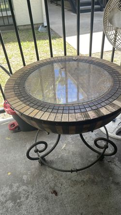 1990 vintage kreiss Nairobi drum style table