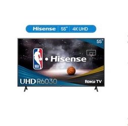 Hisense 55” 4k UHD Roku Smart Tv