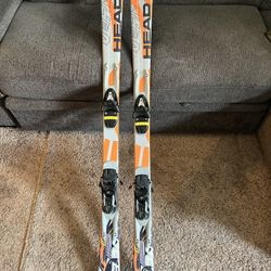 Used Adult Head Skis With Bindings 150 cm