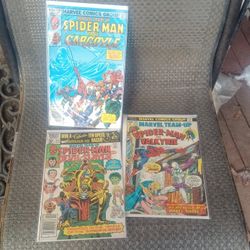 Marvel Team Up  34,111 & 119 Comics. Spider-Man. For All 3