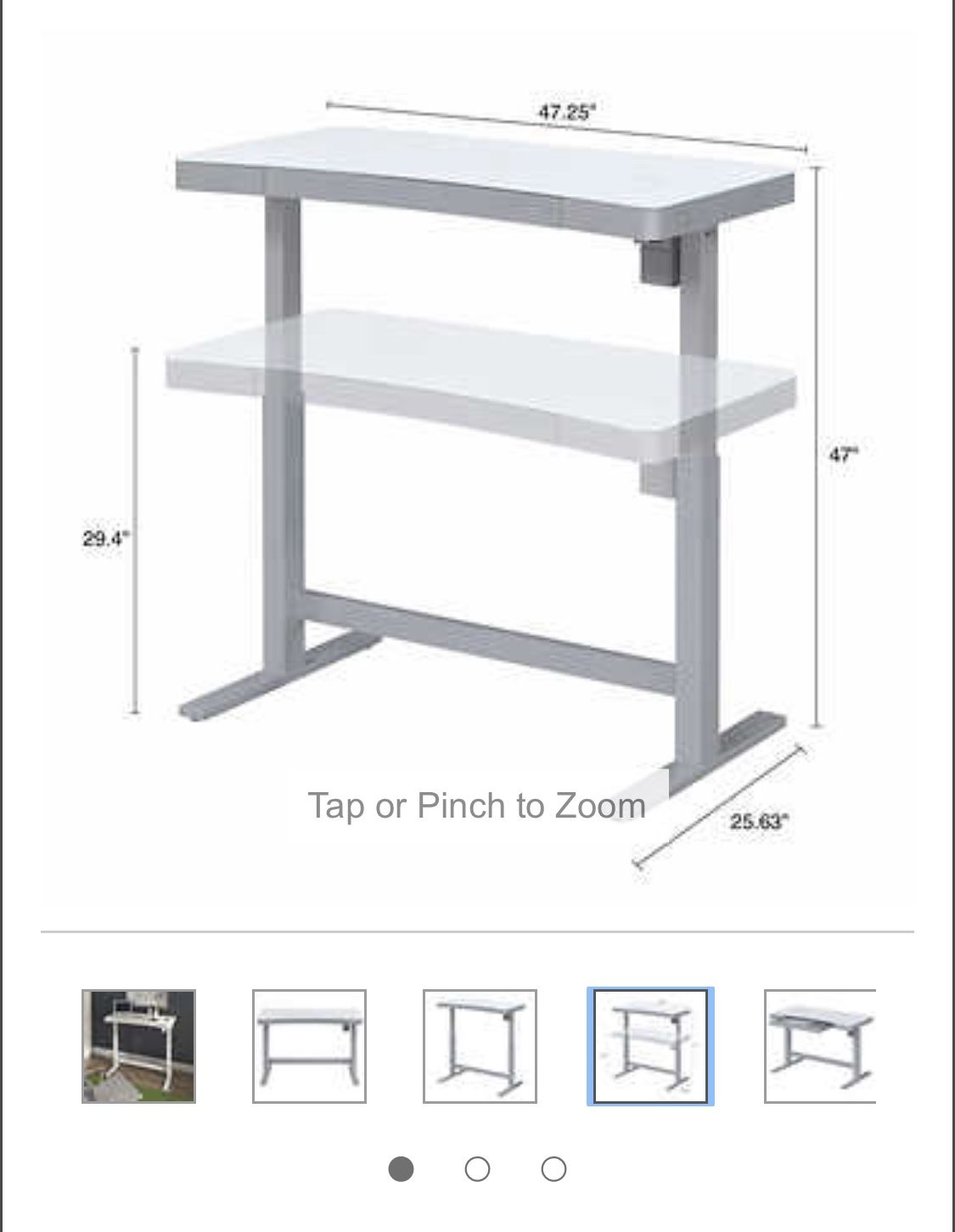 Tresanti 47" Adjustable Height Desk for Sale in Federal Way, WA OfferUp