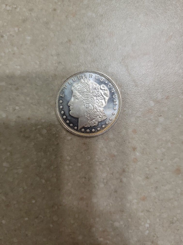 Morgan Silver Dollar Design 1/2 Oz 999 Silver Coin 