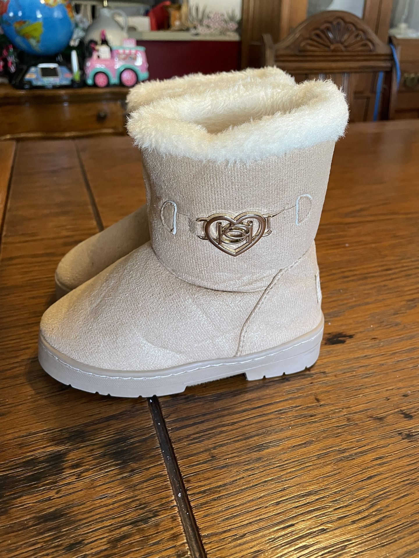 Bebe Faux Suede Faux Fur Lined Boots