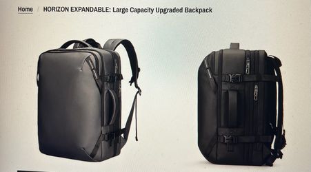 Laptop/Travel Expandable Backpack (Waterproof, USB Charging, 17” Laptop)