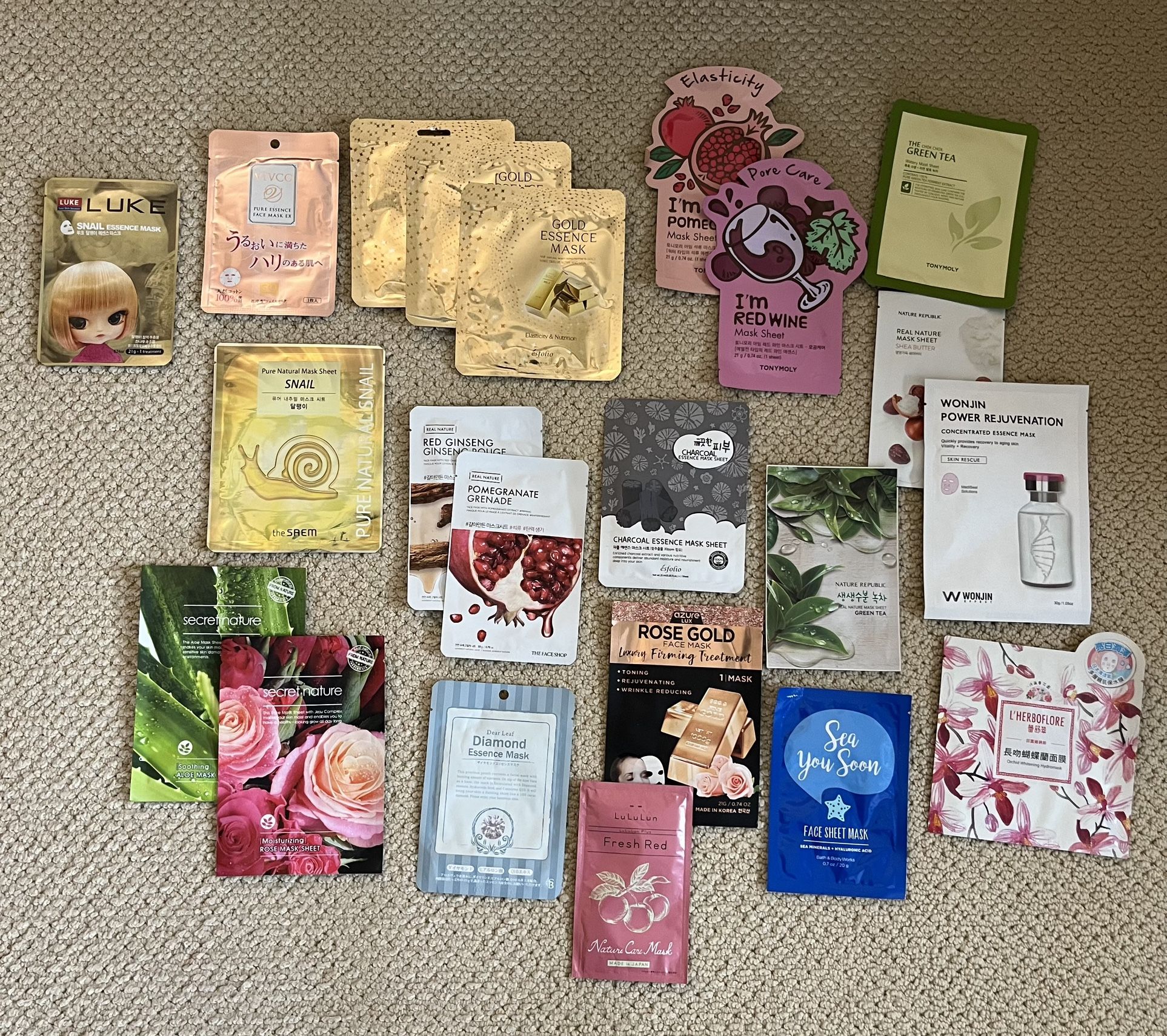 Assorted Face Masks From Japan And Korea 