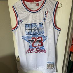 Michael Jordan 1989 All Star Game white jersey size 2xl