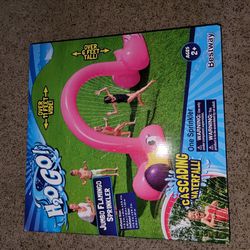 #NEW JUMBO FLAMINGO SPRINKLER. OVER 11 FT WIDE AND OVER 6 FT TALL. SEE PICTURE AND DETAILS