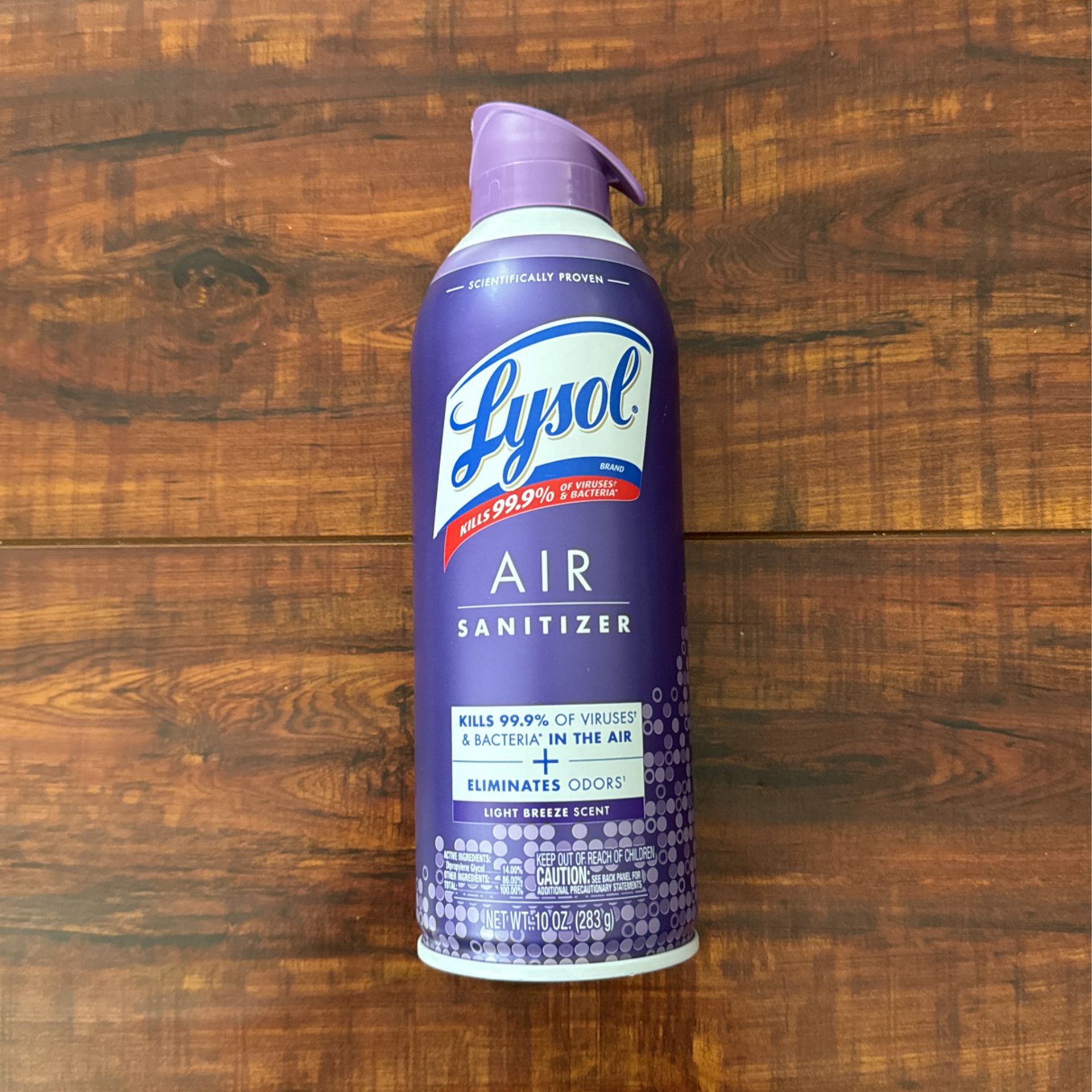 Lysol AIR Sanitizer: Light Breeze Scent 10 oz