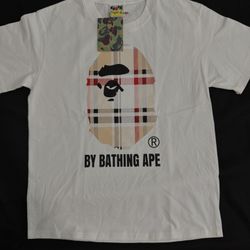 BAPE X BURRBERY SIZE S AND L