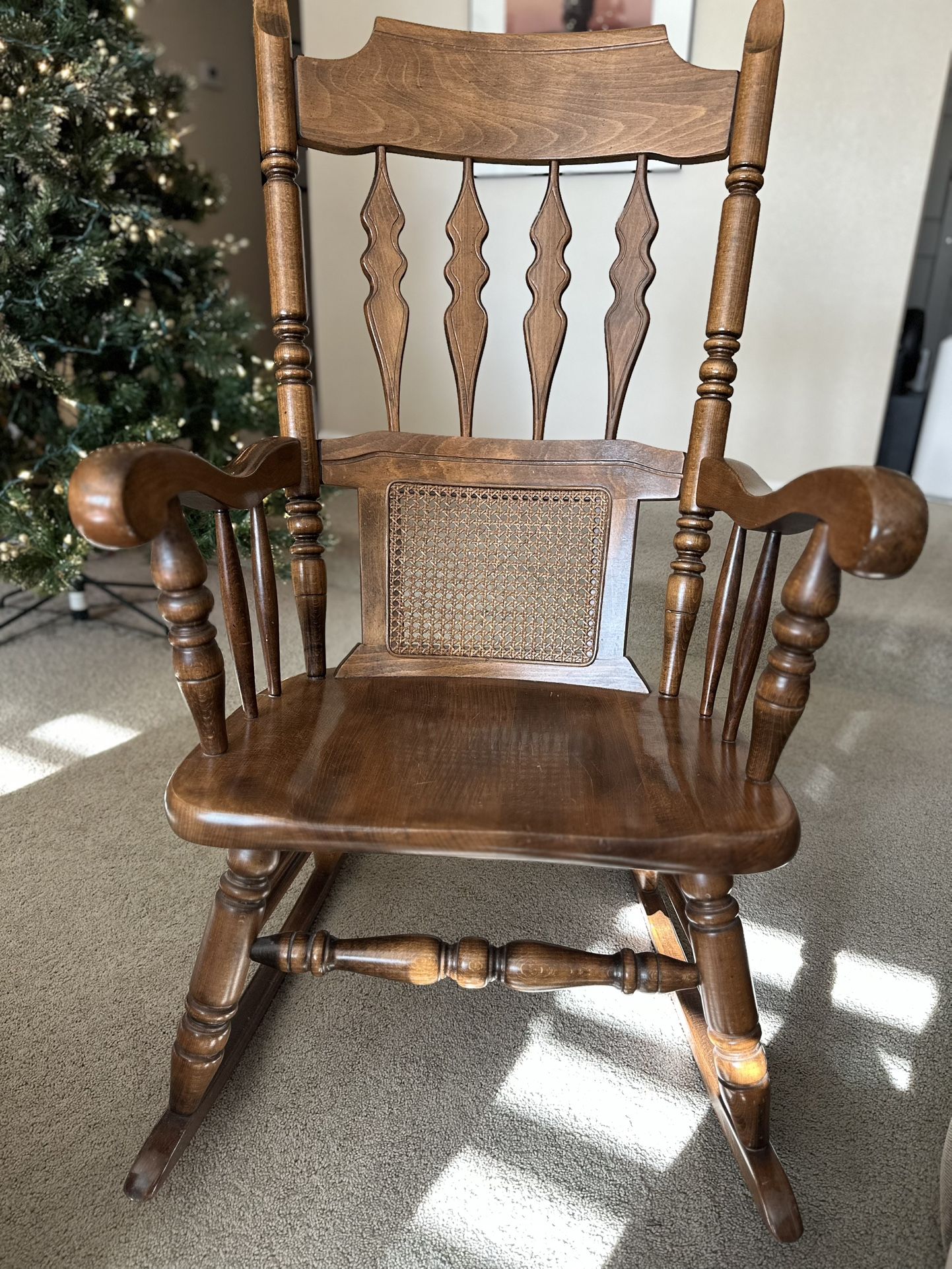 Solid Wood Rocking Chair $35