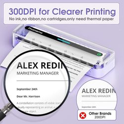 NEW! PORTABLE INKLESS TRAVEL PRINTER