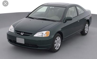 2003 HONDA Civic Coupe left fender ( green)