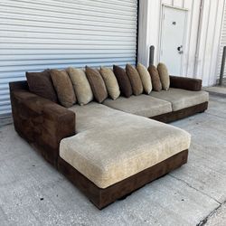 Brown Sectional Couch