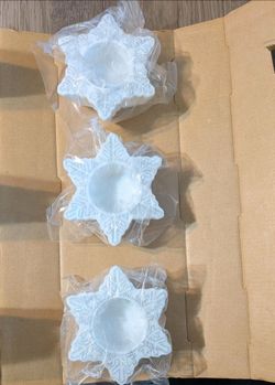 Partyylite Snow Drifter Tealight Candle Holders