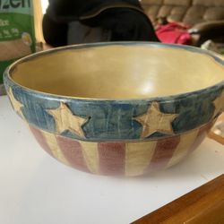 Handmade porcelain serving bowl