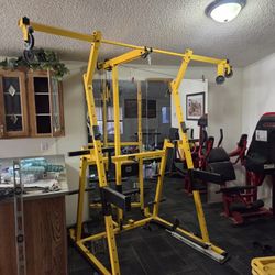 Squat Rack Bench Cable Crossover Machine 