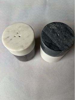 Marble Salt and Pepper Shakers