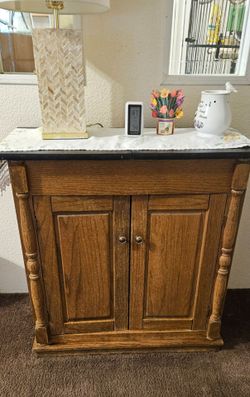 Wood Cabinet with Two Doors