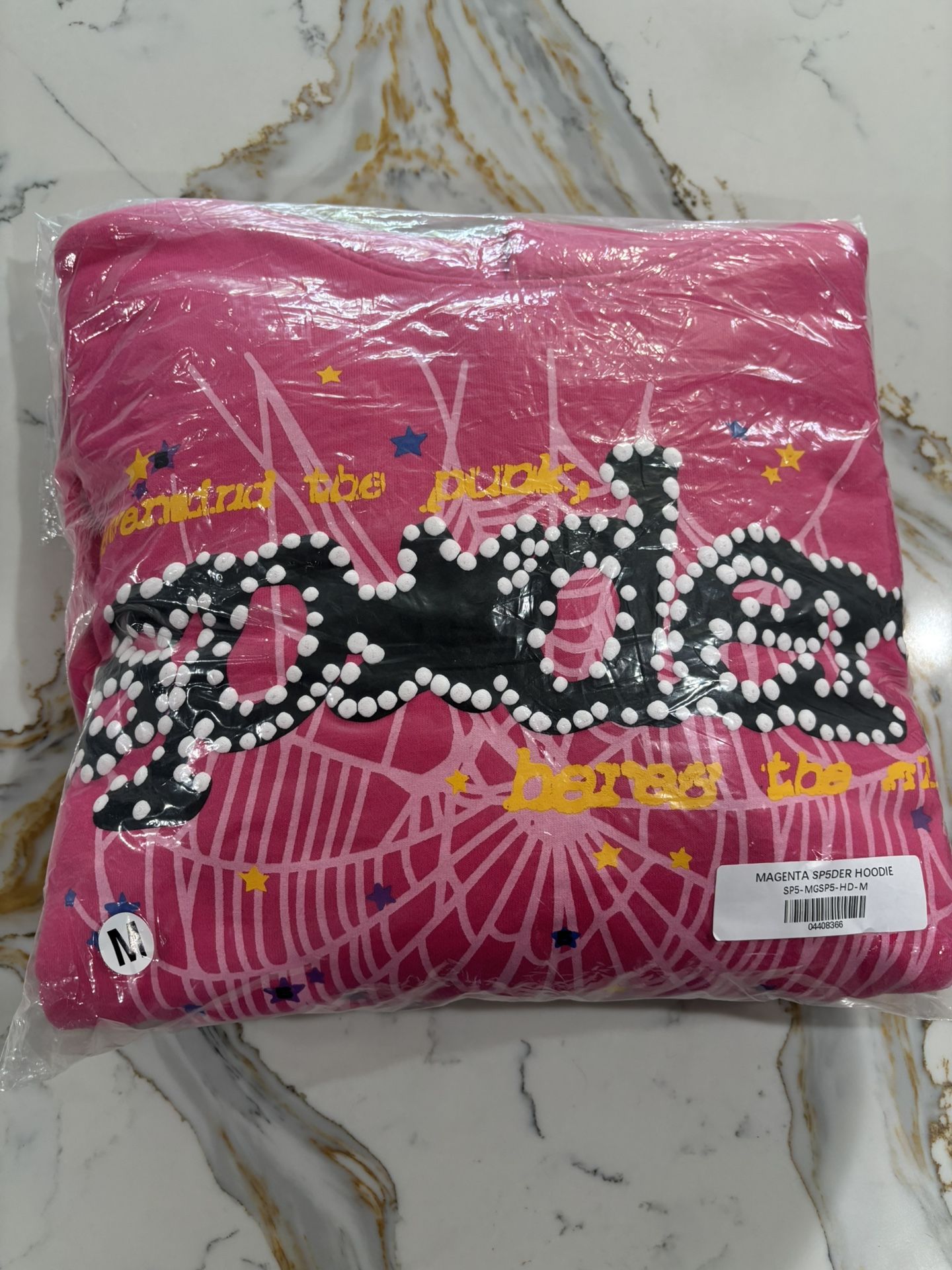 pink sp5der hoodie