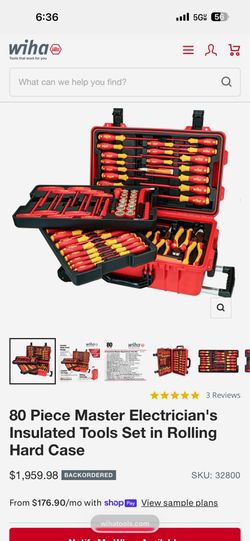 Wiha 80 piece electrical tools
