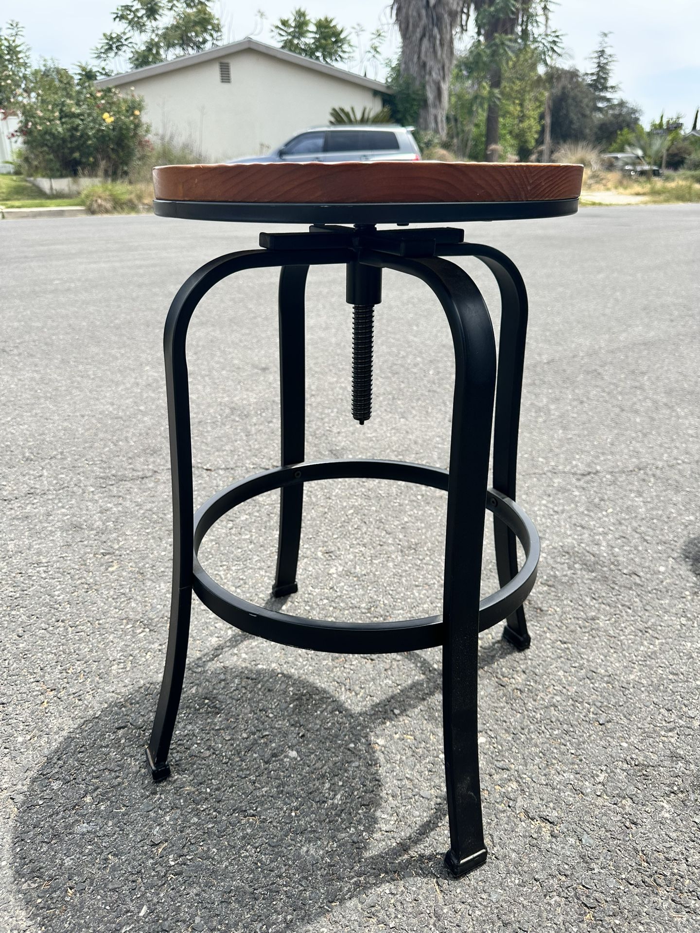 Wooden Adjustable Stool
