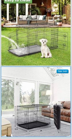 Metal dog crate