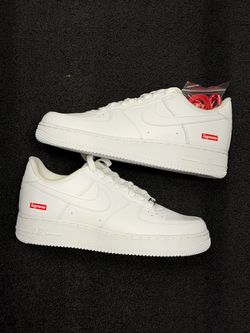 DS Supreme x Nike Air Force 1 White Low Tops size 8