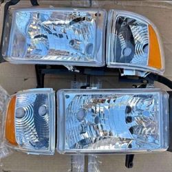94-01 Dodge Ram Headlights Faros Calaveras Micas Luces 
