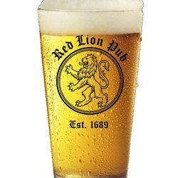 Laser Etched Pint Glass