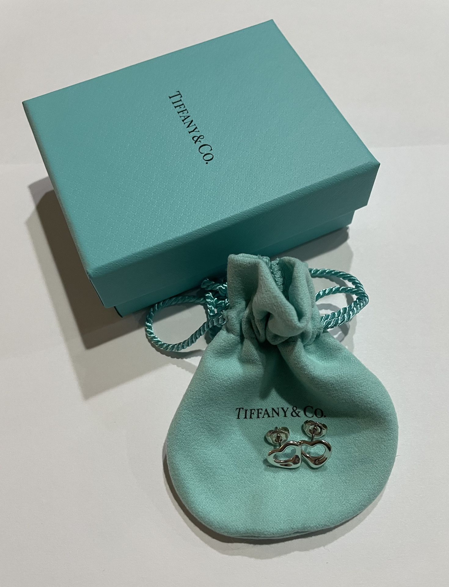 Tiffany & Co. Elsa Peretti Open Heart Stud Earrings