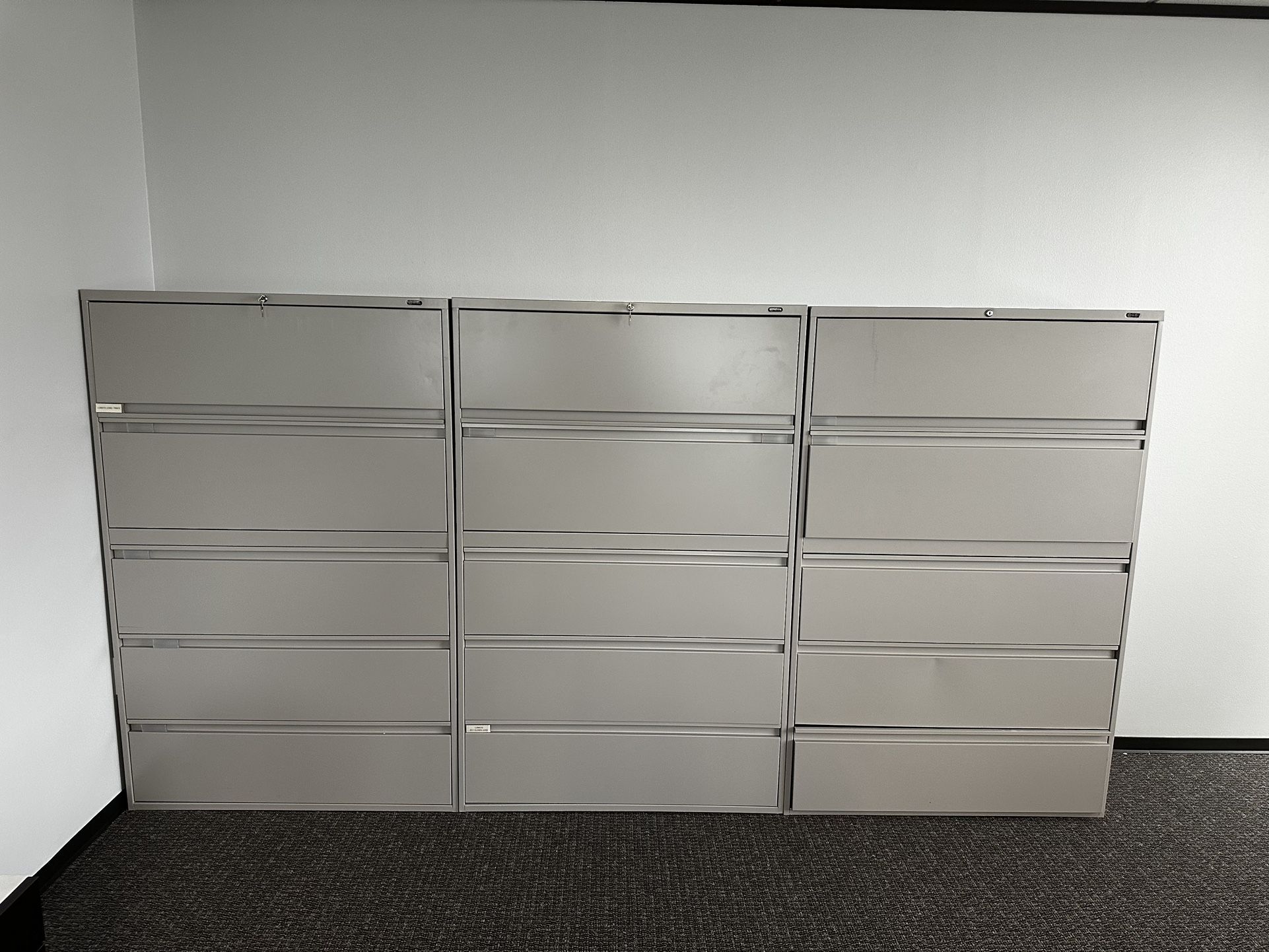 OFFICE/HOME FILE CABINET 5 DRAWERS LATERAL METAL FILE