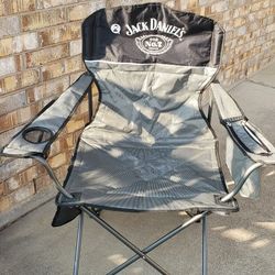 Jack Daniels Folding Chair W/cooler And Cup Holder