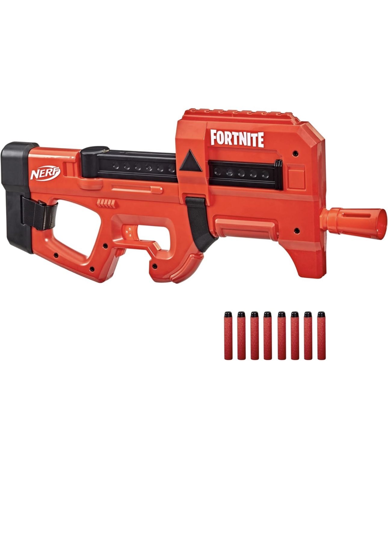 Nerf Fortnite Compact SMG Motorized Blaster, Ultra Red Wrap Design, 8-Dart Internal Clip, 8 Elite Foam Darts, Electric Semi Auto Fortnite Toy Blaster