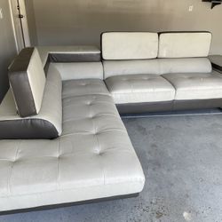 2 Piece Section leather Sofa 