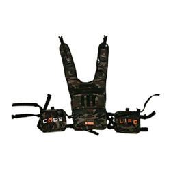 Life Code Progressive Tactical Vest 07 Chest Style Nylon Camouflage Camo Adjustable Zippered Pockets