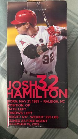 Josh Hamilton #32 Angels Bobblehead Box