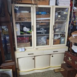 Mid-Century WOODEN HUTCH