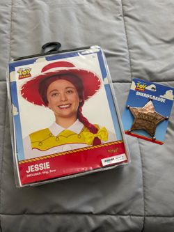 Toy Story Jessie Wig & Sheriff Badge Set