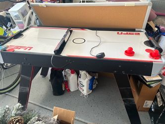 Kids air hockey table