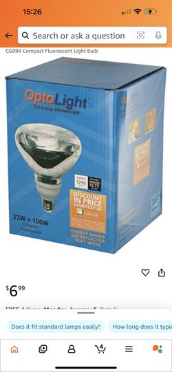 CG994 Compact Fluorescent Light Bulb 