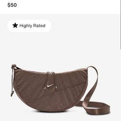 Nike Crescent Crossbody Bag - Brown - Women And Men Unisex