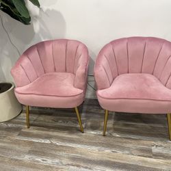 Pink Accent Chairs (set of 2)