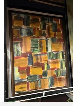 Abstract Modern Wall Art Painting in Warm Tones