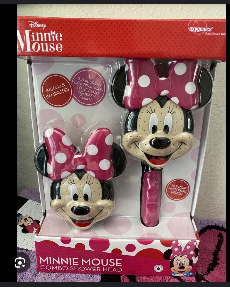 Minnie Mouse COMBO SHOWER HEAD DISNEY Oxygenics Hand Held